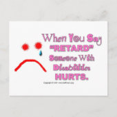 はがき – 「遅い」と言うと、誰かが傷つく (正面)