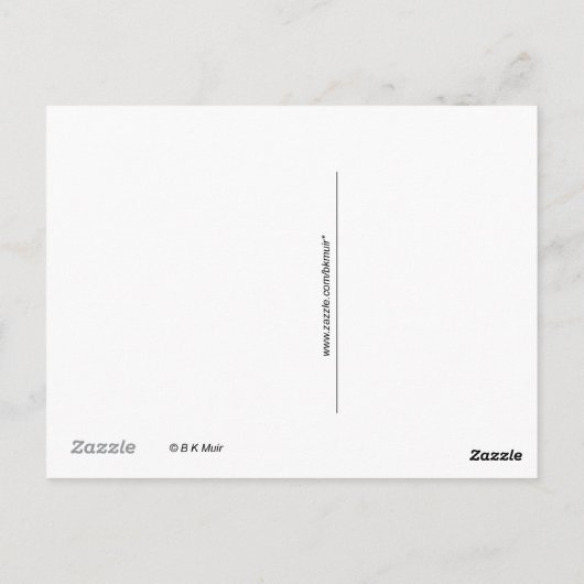 はがき – 雲の熱気球 (裏面)