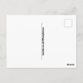 はがき – 霧の深い夕暮れのドバイスカイライン (裏面)