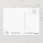 はがき – 青い花 (裏面)