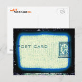 「はがき」（青） ポストカード (正面/裏面)