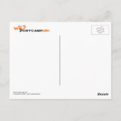 「はがき」（青） ポストカード (裏面)