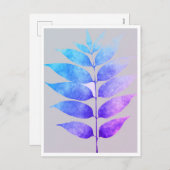 はがき – 青/紫/ピンクシダ シーズンポストカード (正面/裏面)