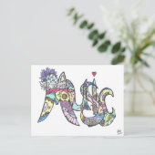 はがき：音楽 ポストカード (スタンド正面)