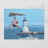 はがき – 飛んでいる Pig over LA Harbor Light (正面)