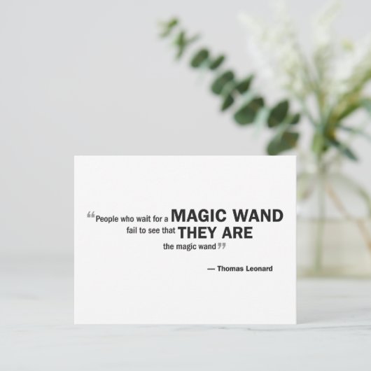 はがき – 「魔法を待つ人…」 (スタンド正面)