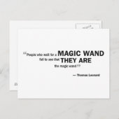 はがき – 「魔法を待つ人…」 (正面/裏面)