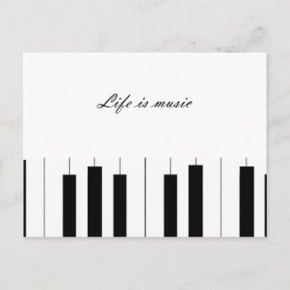 はがき(黒と白) ポストカード