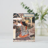 はがき: 1月の月 – Janvier ポストカード (スタンド正面)