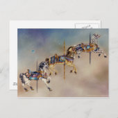 はがき – 3回転木馬馬 (正面/裏面)