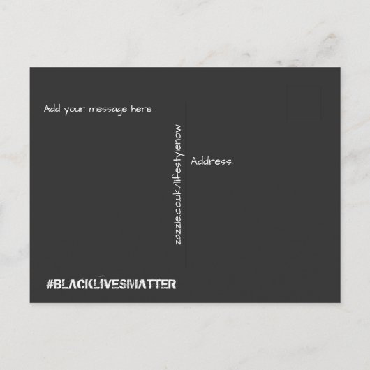 はがき – BLACK LIVES MATTER (裏面)