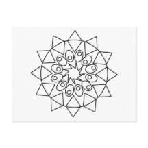 はがき – Delecate Mandala to Color