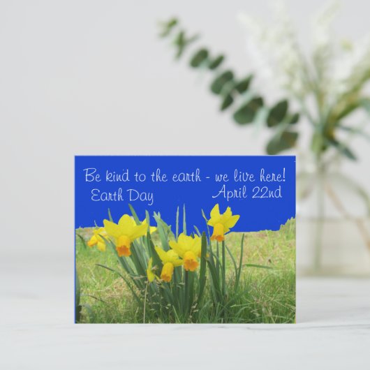 はがき – Earth Day Daffodils (スタンド正面)