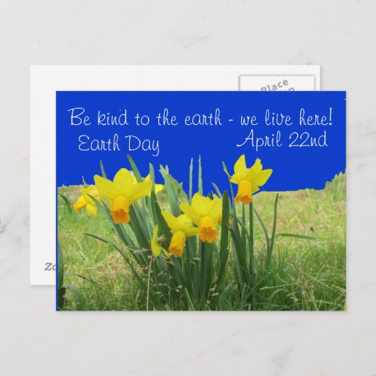 はがき – Earth Day Daffodils (正面/裏面)