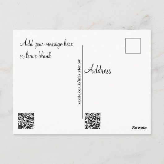 はがき – Family of Zebra's (裏面)