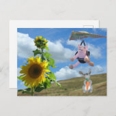 はがき – Happy Friends on Hill (正面/裏面)