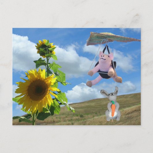 はがき – Happy Friends on Hill (正面)