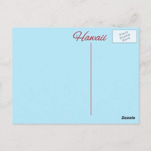 はがき – HAWAII (裏面)