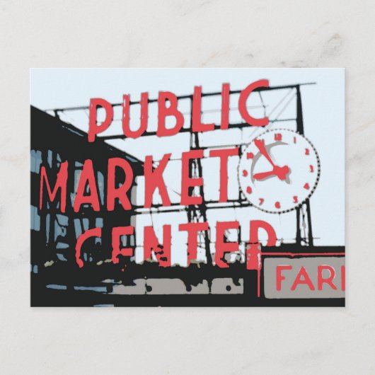 はがき – Pike Place Market (正面)
