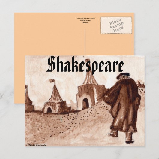 はがき – SHAKESPEARE - BY HARRIET DAVIDSHN (正面/裏面)