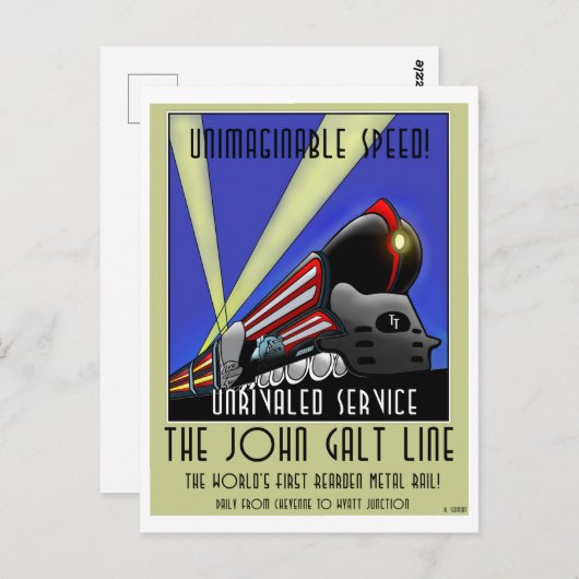 はがき – The John Galt Line (正面/裏面)