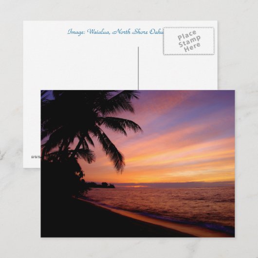 はがき – Waialua Sunset (正面/裏面)