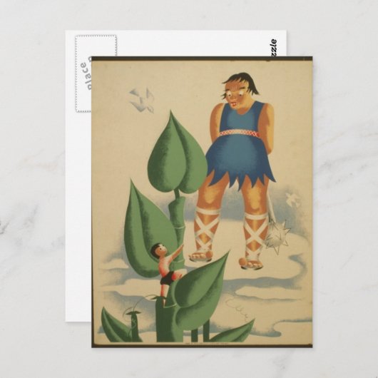 はがき – WPA – ジャックとBeanstalk (正面/裏面)