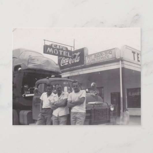 はがきOTRカーハラーズピットバー-B-Q縁石サービス ポストカード (正面)