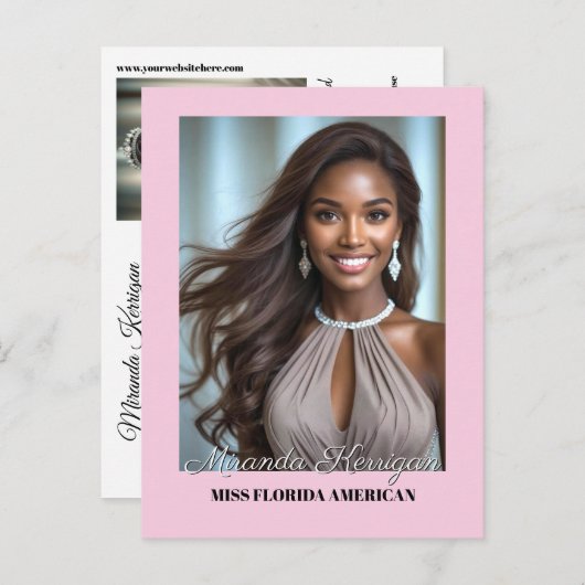 はがきPageant Essentialsオートグラフフォトカード ポストカード (正面/裏面)