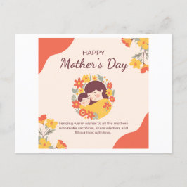 はがきSweet Greenery Mother's Dayフォトカード ポストカード