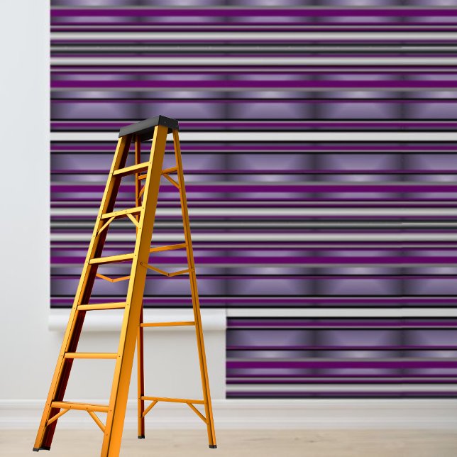 はがして貼る壁紙 黒 紫 白 ストライプ 壁紙 (Peel and stick wallpaper black purple white stripe wallpaper)