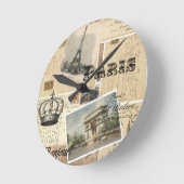 はがフランスのきの丁合い壁時計 ラウンド壁時計 (傾斜)