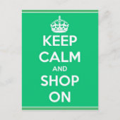 はが保きで落ち着いて買い物をする ポストカード (正面)