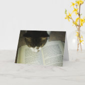 『はぐくみシリーズ:Snugafur Reads』 誕生日カード カード (黄色い花)