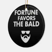 はげおもしろい男のジョークはげパパユーモアはげ男 セラミックオーナメント (左)