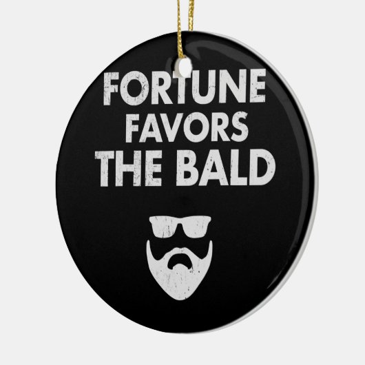 はげおもしろい男のジョークはげパパユーモアはげ男 セラミックオーナメント (左)