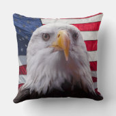 はげた鷲と国旗 クッション (裏面)