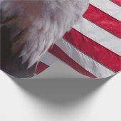 はげた鷲と旗 ラッピングペーパー (角)