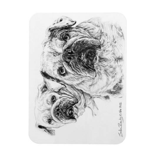 はげ玉の柔軟な磁石！ マグネット (縦)