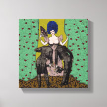 はげ男～10x10.75厚いキャンバスプリント