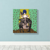 はげ男~10x10.75厚いキャンバスプリント キャンバスプリント (インサイチュ (ウッドフロア))