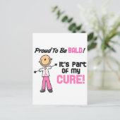 はげ誇りを持ったの乳がんが出る ポストカード (スタンド正面)