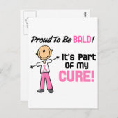 はげ誇りを持ったの乳がんが出る ポストカード (正面/裏面)