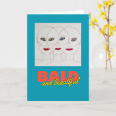 はげ頭で美しいカード カード (黄色い花)