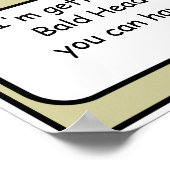 はげ頭の島のポスおもしろいター ポスター (角)