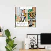 はげ頭の島のポスおもしろいター ポスター (ホームオフィス)