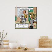 はげ頭の島のポスおもしろいター ポスター (キッチン)