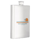 はげ頭の島ノースカロライナのサンパームの木 フラスク (右)