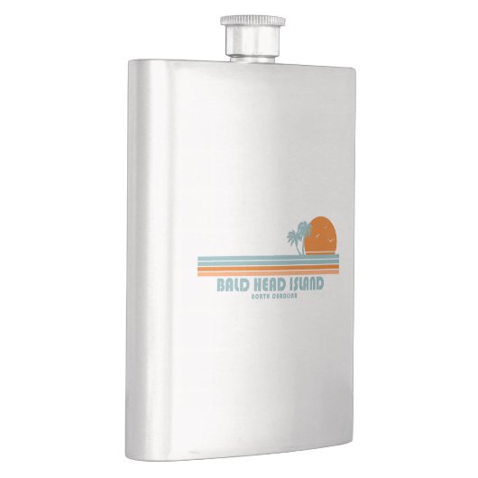 はげ頭の島ノースカロライナのサンパームの木 フラスク (右)