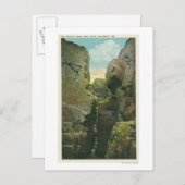 はげ頭の崖の隙間のビュー ポストカード (正面/裏面)